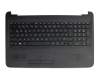 71NDJ132141 teclado incl. topcase original HP DE (alemán) negro/negro