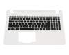 71NDM1BO053 teclado incl. topcase original Compal DE (alemán) negro/blanco