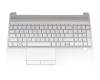 71NHH132202 teclado incl. topcase original HP DE (alemán) plateado/plateado (Fingerprint)