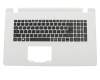 73553954KA01 teclado incl. topcase original Acer DE (alemán) negro/blanco