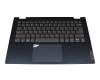 8SSN20Z3838L1 teclado incl. topcase original Lenovo US (Inglés) gris/azul con retroiluminacion