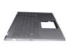 90NB0LK1-R31GE0 teclado incl. topcase original Asus DE (alemán) plateado/plateado con retroiluminacion