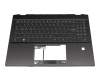 957-15921E-C06 teclado incl. topcase original MSI DE (alemán) negro/negro con retroiluminacion