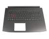 ACM16B66D0 teclado incl. topcase original Acer DE (alemán) negro/negro con retroiluminacion (GeForce 1060)