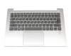 AM171000290 teclado incl. topcase original Lenovo DE (alemán) gris/plateado con retroiluminacion (fingerprint)