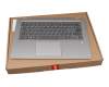 AP173000910 teclado incl. topcase original Lenovo CH (suiza) gris/plateado con retroiluminacion