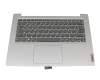 AP1JU000630 teclado incl. topcase original Lenovo DE (alemán) gris/plateado