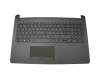 AP204000E00 teclado incl. topcase original HP DE (alemán) negro/negro (diamond)