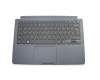 BA59-03763A teclado incl. topcase original Samsung DE (alemán) negro/antracita con retroiluminacion