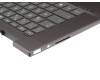 BSKQQA0LZJ2029 teclado incl. topcase original HP DE (alemán) negro/canaso con retroiluminacion