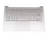 C04-0411 2008251422 teclado incl. topcase original Lenovo DE (alemán) plateado/plateado con retroiluminacion