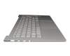 C04-0411 2008251422 teclado incl. topcase original Lenovo DE (alemán) plateado/plateado con retroiluminacion