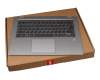 C3E430TC14B0 teclado incl. topcase original Lenovo SP (español) gris/plateado con retroiluminacion