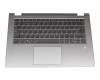 C3E430TC14B0 teclado incl. topcase original Lenovo SP (español) gris/plateado con retroiluminacion