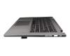 C3E430TC14B0 teclado incl. topcase original Lenovo SP (español) gris/plateado con retroiluminacion