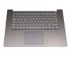 C3E430TC14E0 teclado incl. topcase original Lenovo DE (alemán) gris/canaso con retroiluminacion