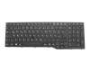 CP670826-01 teclado original Fujitsu DE (alemán) negro/negro/mate con mouse-stick