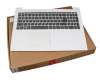 EC13R000100 teclado incl. topcase original Lenovo DE (alemán) gris/blanco