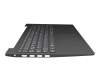 EC1A4000100 teclado incl. topcase original Lenovo DE (alemán) gris/canaso