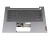 EC1JV000200 teclado incl. topcase original Lenovo DE (alemán) gris/plateado