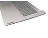 EG1JX000100 teclado incl. topcase original Lenovo DE (alemán) gris/plateado (Fingerprint)