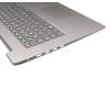 EG1JX000100 teclado incl. topcase original Lenovo DE (alemán) gris/plateado (Fingerprint)