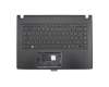 FBZ8V005010 teclado incl. topcase original Acer DE (alemán) negro/negro con retroiluminacion