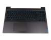 FG541_KB_BRK_Asssy_BL teclado incl. topcase original Lenovo PO (portugués) negro/azul/negro con retroiluminacion