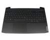 GY530NBX0001TE10 teclado incl. topcase original Lenovo DE (alemán) negro/negro con retroiluminacion