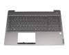 HQ2090062100000 teclado incl. topcase original Lenovo DE (alemán) gris/canaso con retroiluminacion