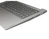 KT01-18A2AK01GRRA000 teclado incl. topcase original Lenovo DE (alemán) gris/plateado