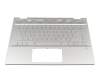 L15909-041 teclado incl. topcase original HP DE (alemán) plateado/plateado con retroiluminacion