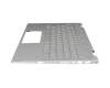 L22407-041 teclado incl. topcase original HP DE (alemán) plateado/plateado con retroiluminacion