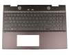 L23266-041 teclado incl. topcase original HP DE (alemán) negro/negro con retroiluminacion