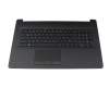 L25445-041 teclado incl. topcase original HP DE (alemán) negro/negro (con TP/DVD, estructura superficial \"Diamond)