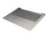 LCM16H36D0-686 teclado incl. topcase original Lenovo DE (alemán) gris/plateado