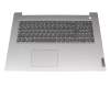 LVM16K26D0-686 teclado incl. topcase original Lenovo DE (alemán) gris/plateado (Fingerprint)