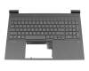 M75757-041 teclado incl. topcase original HP DE (alemán) negro/negro con retroiluminacion (tarjeta gráfica RTX)