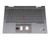 PK131U92B11 teclado incl. topcase original Lenovo DE (alemán) gris/canaso con retroiluminacion y mouse stick