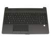 PK132H81A10 teclado incl. topcase original Compal DE (alemán) negro/negro (Fingerprint)