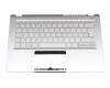 PK1334G1G13 teclado incl. topcase original Acer DE (alemán) plateado/plateado con retroiluminacion