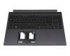 PK133N42A13 teclado incl. topcase original Acer DE (alemán) negro/negro con retroiluminacion