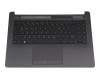 SB550A-73H0 teclado incl. topcase original HP DE (alemán) negro/canaso