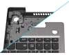 SN20M62749 teclado incl. topcase original Lenovo DE (alemán) gris/plateado Huella dactilar