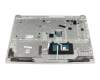 SN20M63157 teclado incl. topcase original Lenovo FR (francés) gris/plateado con retroiluminacion