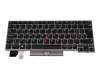 SN20P35111 teclado original Lenovo CH (suiza) negro/plateado mate con mouse-stick