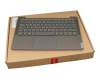 SN20Q40846 teclado incl. topcase original Lenovo DE (alemán) gris/canaso con retroiluminacion