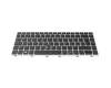 SN9172BL2 teclado original LiteOn SF (suiza-francés) negro/plateado con retroiluminacion y mouse-stick