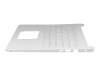 SP5CD8521JDZ teclado incl. topcase original HP DE (alemán) blanco/blanco