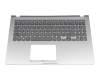 Teclado incl. topcase DE (alemán) blanco/plateado original para Asus ExpertBook P1 P1501DA